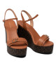 Calvin Klein Сандали Wedge Sndl 70W Hdw HW0HW00828 Cognac/Brown Mono 0HH - Mera.bg