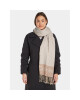 Calvin Klein Зимен шал Fringes Monogram Scarf 100X200 K60K611118 Бежов - Mera.bg