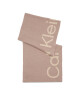 Calvin Klein Зимен шал Logo Reverso Tonal Scarf 40X180 K60K611117 Doeskin PBP - Mera.bg