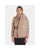 Calvin Klein Зимен шал Logo Reverso Tonal Scarf 40X180 K60K611117 Doeskin PBP - Mera.bg