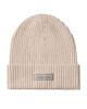 Calvin Klein Шапка Patch Chunky Rib Cotton Beanie LV04D8053G Бежов - Mera.bg