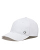 Calvin Klein Шапка с козирка Ck Metal Cotton Cap K60K613102 Бял - Mera.bg