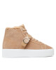 Calvin Klein Сникърси Flatform Cup High Top Ck Hw-S Wl HW0HW01334 Safari Canvas GEZ - Mera.bg