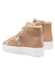 Calvin Klein Сникърси Flatform Cup High Top Ck Hw-S Wl HW0HW01334 Safari Canvas GEZ - Mera.bg