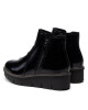 Clarks Боти Airabell Zip 261633094 Black Crinkle Patent - Mera.bg