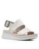 Clarks Сандали Velhill Strap Off White Lea - Mera.bg