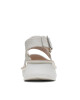 Clarks Сандали Velhill Strap Off White Lea - Mera.bg