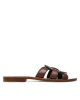 Coach Чехли Issa Leather Sandal CI222 Walnut - Mera.bg