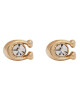 Coach Обици Signature Stone Stud Earrings 37440614GLD110 Златист - Mera.bg