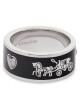 Coach Пръстен Enamel Horse & Carriage Band Ring 37479034RHO003 Сребрист - Mera.bg