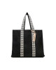 Coccinelle Дамска чанта NHL Never Without Bag Ribbon E1 NHL 18 01 01 Noir 001 - Mera.bg