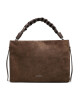 Coccinelle Дамска чанта P6P Boheme Suede Bimaterial E1 P6P 19 02 01 Coffee/Coffee W00 - Mera.bg