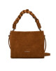 Coccinelle Дамска чанта P6P Boheme Suede Bimaterial E1 P6P 58 01 01 Кафяв - Mera.bg