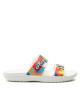 Crocs Чехли Classic Retro 207856 Blanc/Multi Rayures - Mera.bg