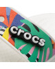 Crocs Чехли Classic Retro 207856 Blanc/Multi Rayures - Mera.bg