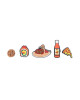 Crocs Декорация за обувки Food Please 5 Pack 10008661 Цветен - Mera.bg