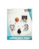 Crocs Декорация за обувки Jibbitz Basketball Star 5 pack 10009750 Черен - Mera.bg