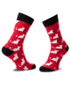 Cup of Sox Дълги чорапи unisex Czerwone Skarpety W Całkiem Białe Koty A Червен - Mera.bg