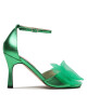 Custommade Сандали Ashley Metallic Bow 999624046 Зелен - Mera.bg
