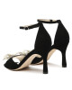 Custommade Сандали Ashley Pearl Bow 999621046 Черен - Mera.bg