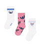 Disney Classics Дълги чорапи ACCCS-SS25-116DCLS(3-PACK) Бял - Mera.bg