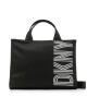 DKNY Дамска чанта Noa Md Tote R31AGX21 Black/Silver BSV - Mera.bg