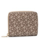 DKNY Голям дамски портфейл Bryant Sm Zip Aroun R831J656 Бежов - Mera.bg