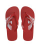 Emporio Armani Джапанки XVQS06 XN746 00115 Red/White - Mera.bg