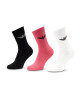 Emporio Armani Комплект 3 чифта дълги чорапи мъжки 303133 2F301 98510 White/Black/Fuchsia - Mera.bg