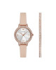 Emporio Armani Комплект часовник и гривна Cleo Gift Set AR80069SET Бежов - Mera.bg