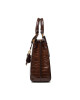 Guess Дамска чанта Katey Croc Luxury Satchel HWCB84 94260 Кафяв - Mera.bg