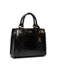Guess Дамска чанта Katey Croc Luxury Satchel HWCB84 94260 Черен - Mera.bg