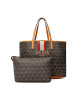 Guess Дамска чанта Vikky (SV) HWSV69 95240 BLACK LOGO/COGNAC - Mera.bg