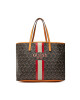 Guess Дамска чанта Vikky (SV) HWSV69 95240 BLACK LOGO/COGNAC - Mera.bg