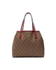 Guess Дамска чанта Vikky Tote HWSG69 95230 Кафяв - Mera.bg
