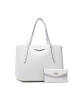 Guess Дамска чанта Eco Brenton Tote HWEVG8 39023 WHI - Mera.bg