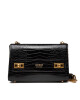 Guess Дамска чанта Katey Croc Flap Shoulder Bag HWCB8494190 Черен - Mera.bg