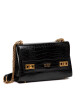 Guess Дамска чанта Katey Croc Flap Shoulder Bag HWCB8494190 Черен - Mera.bg