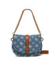 Guess Дамска чанта Kuba HWPD93 29780 Син - Mera.bg