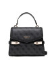 Guess Дамска чанта Zadie Logo Top Handle Flap HWSG83 96200 Черен - Mera.bg