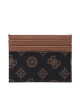 Guess Калъф за кредитни карти Peony Slg SMPEON LEA25 Кафяв - Mera.bg