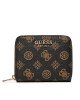Guess Малък дамски портфейл Laurel Slg Large Zip SWPG85 00137 Кафяв - Mera.bg