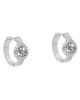 Guess Обици Huggie Me JUBE03 138JW Сребърно родиево покритие - Mera.bg