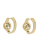 Guess Обици Huggie Me JUBE03 138JW Позлатено с жълто злато - Mera.bg