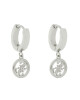Guess Обици Huggie Me JUBE03 147JW Сребърно родиево покритие - Mera.bg