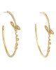Guess Обици JUBE03 312JW Позлатено с жълто злато - Mera.bg