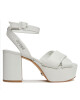 Guess Сандали Shanny FLJSNN LEA03 Бял - Mera.bg