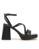 Guess Сандали Tiline FL6TLI LEA03 Черен - Mera.bg