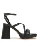 Guess Сандали Tiline FL6TLI LEA03 Черен - Mera.bg
