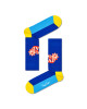 Happy Socks Комплект 3 чифта дълги чорапи мъжки XFOT08-6300 Цветен - Mera.bg